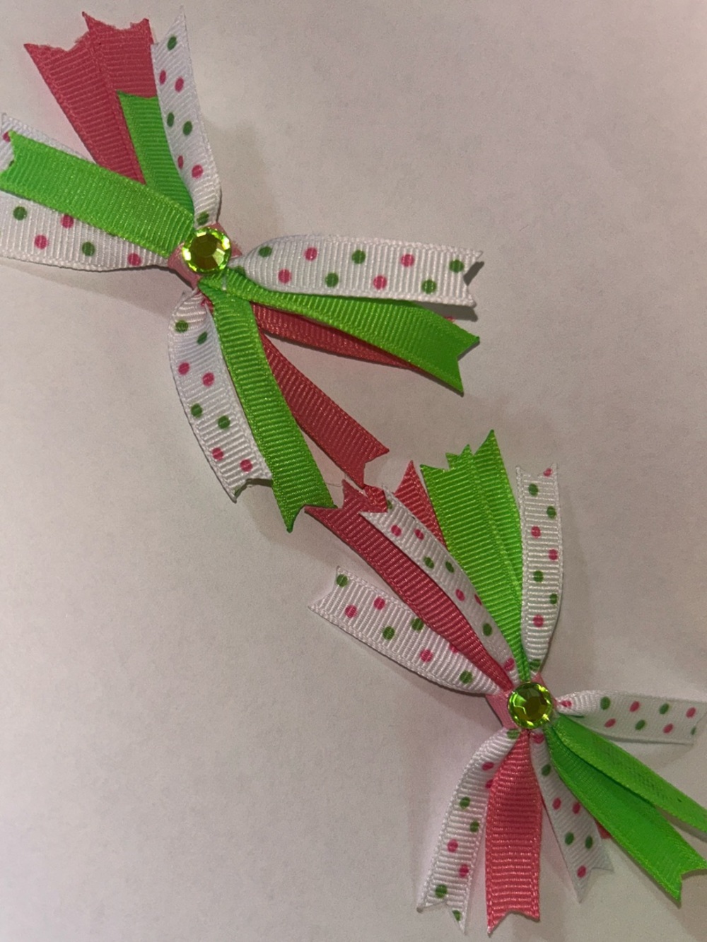 Cute Watermelon Polka Dot Hair Bows for Kids